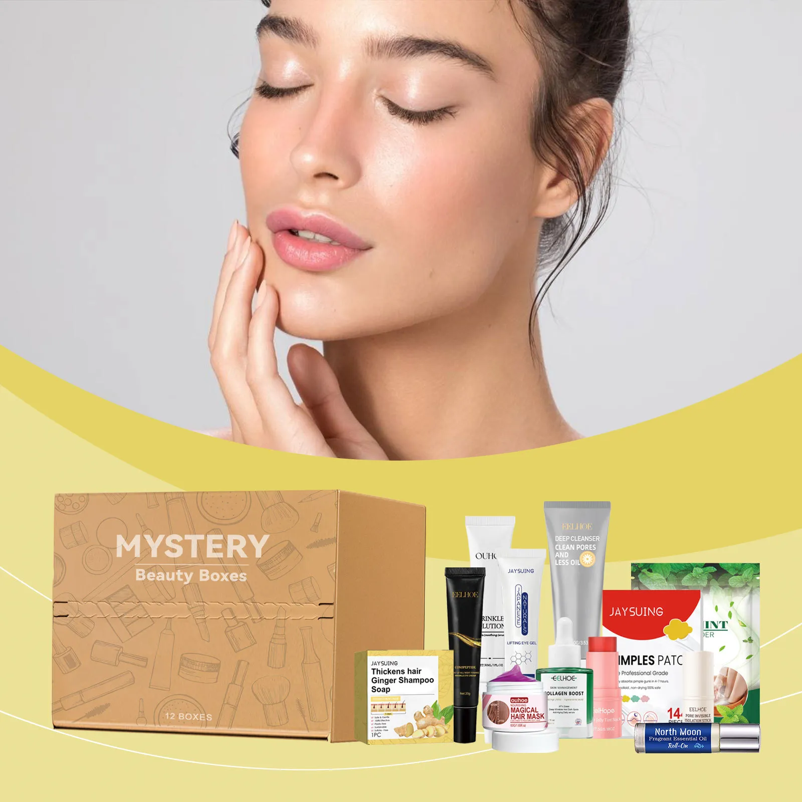Mysterie Beauty Box Huidverzorging Haarverzorging Set Blind Box Voor Dames Hydraterend Verhelderend Gezichtsverzorging Cadeau