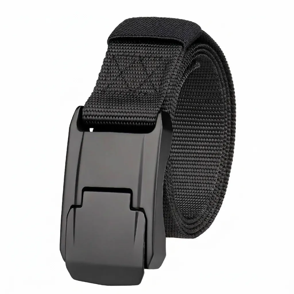 Herren Taktischer Gürtel Heavy Duty Aluminium Legierung Schnalle Polyester Gewebter Hosenbund Für Outdoor Sport Arbeit Casual Hosen Bekleidung Zubehör