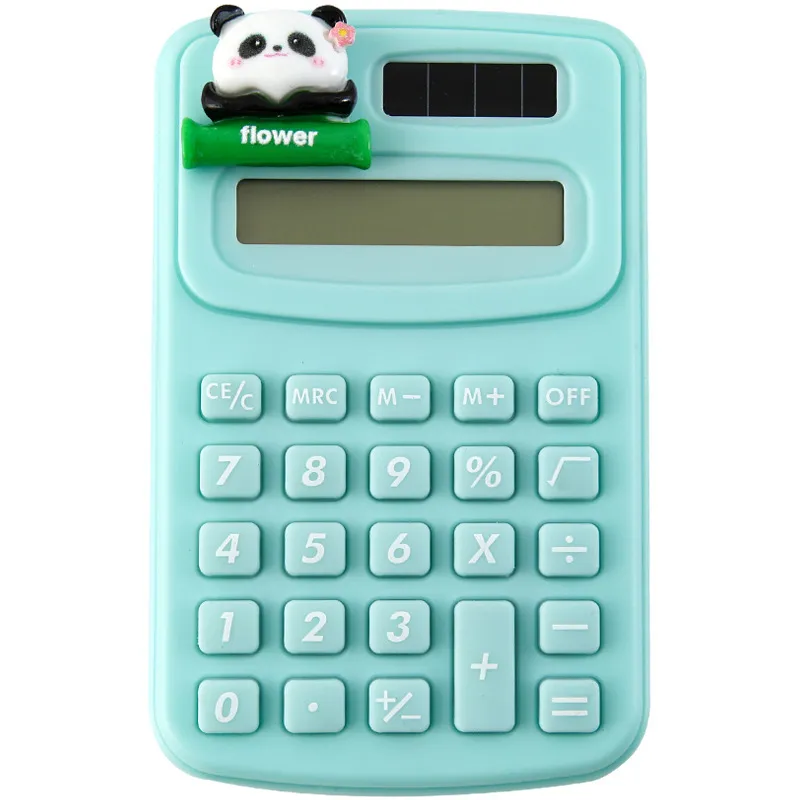 Charitomeno Panda Mini Ypologistis Foretos Mathitis Grafeio Mikro Ilektronikos Ypologistis Prasino Mentas Ritini Figoura Zoon Stationery Ergaleio