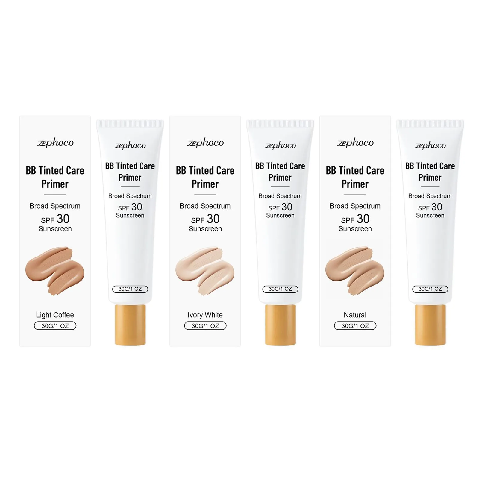 Zephoco BB Tinted Care Primer SPF30 Αντηλιακή Προστασία Βάση Μακιγιάζ Μακράς Διαρκείας Ενυδατικό Primer Προσώπου Διόρθωσης Τόνου