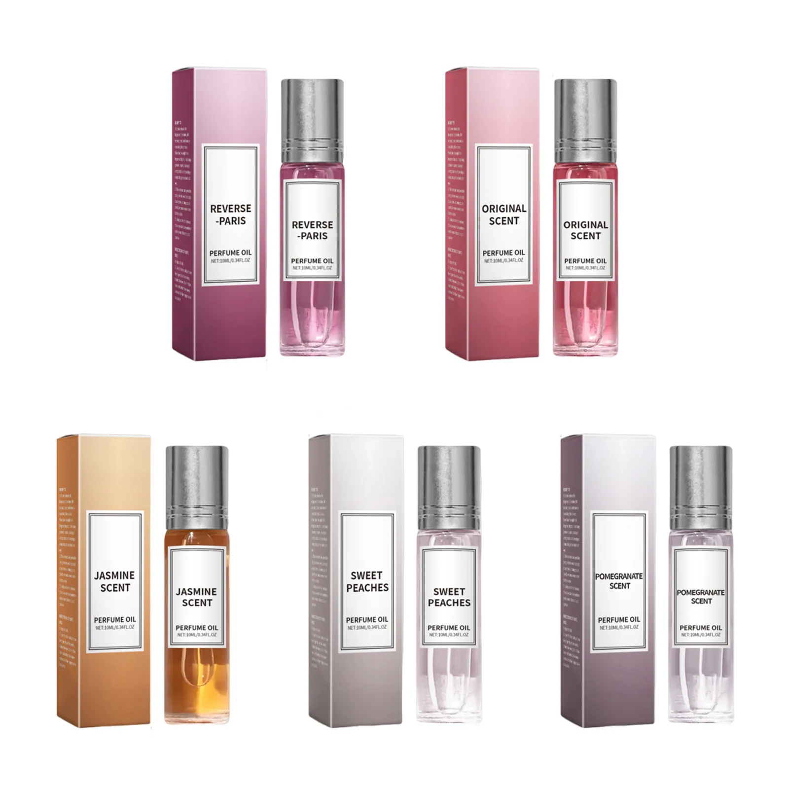 Aceite de Perfume Roll-On Portátil Fragancia Fresca Duradera Viaje Perfume Perfumado para Mujeres Uso Diario