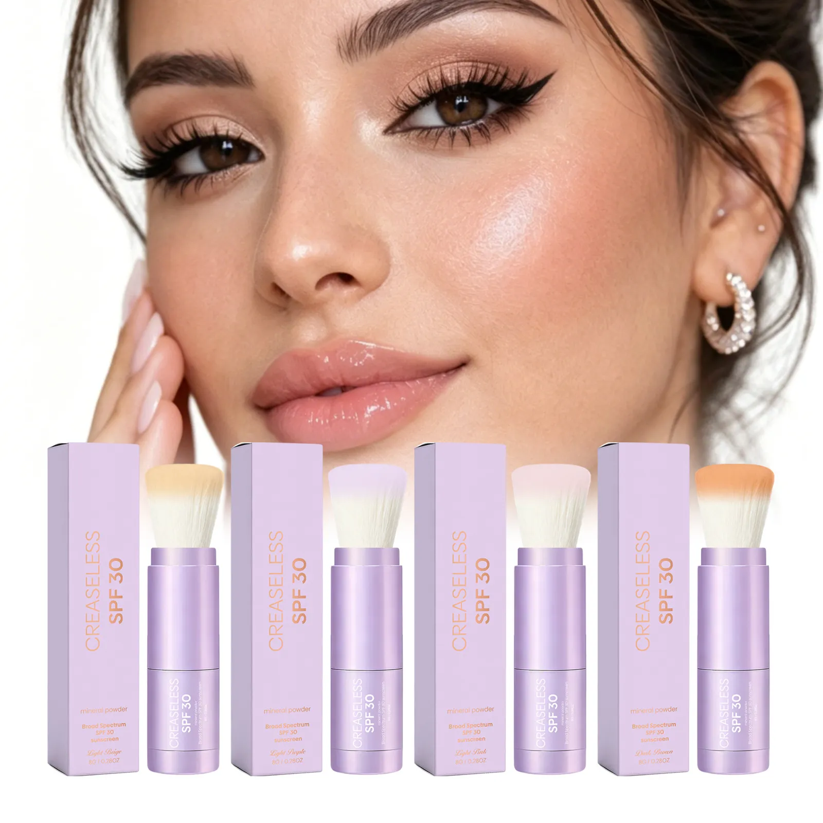 Mineraal Bescherming Setting Poeder Pkw Met SPF Zonnebrand Lichtgewicht Ademend Waterdicht Make-up Gezicht Cosmetica