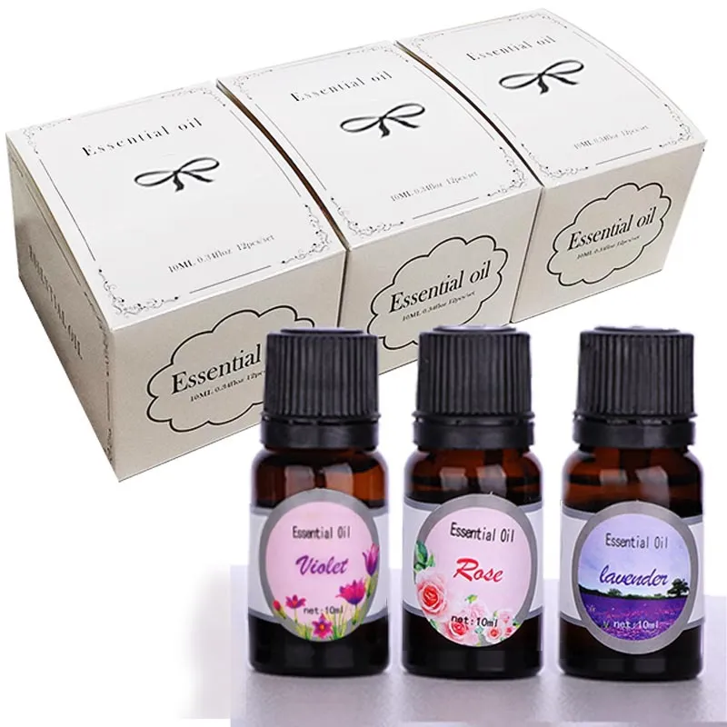 Huile Essentielle Soluble dans l'Eau Huile d'Aromathérapie Végétale pour Humidificateur Lampe d'Arôme Désodorisant Parfum d'Intérieur