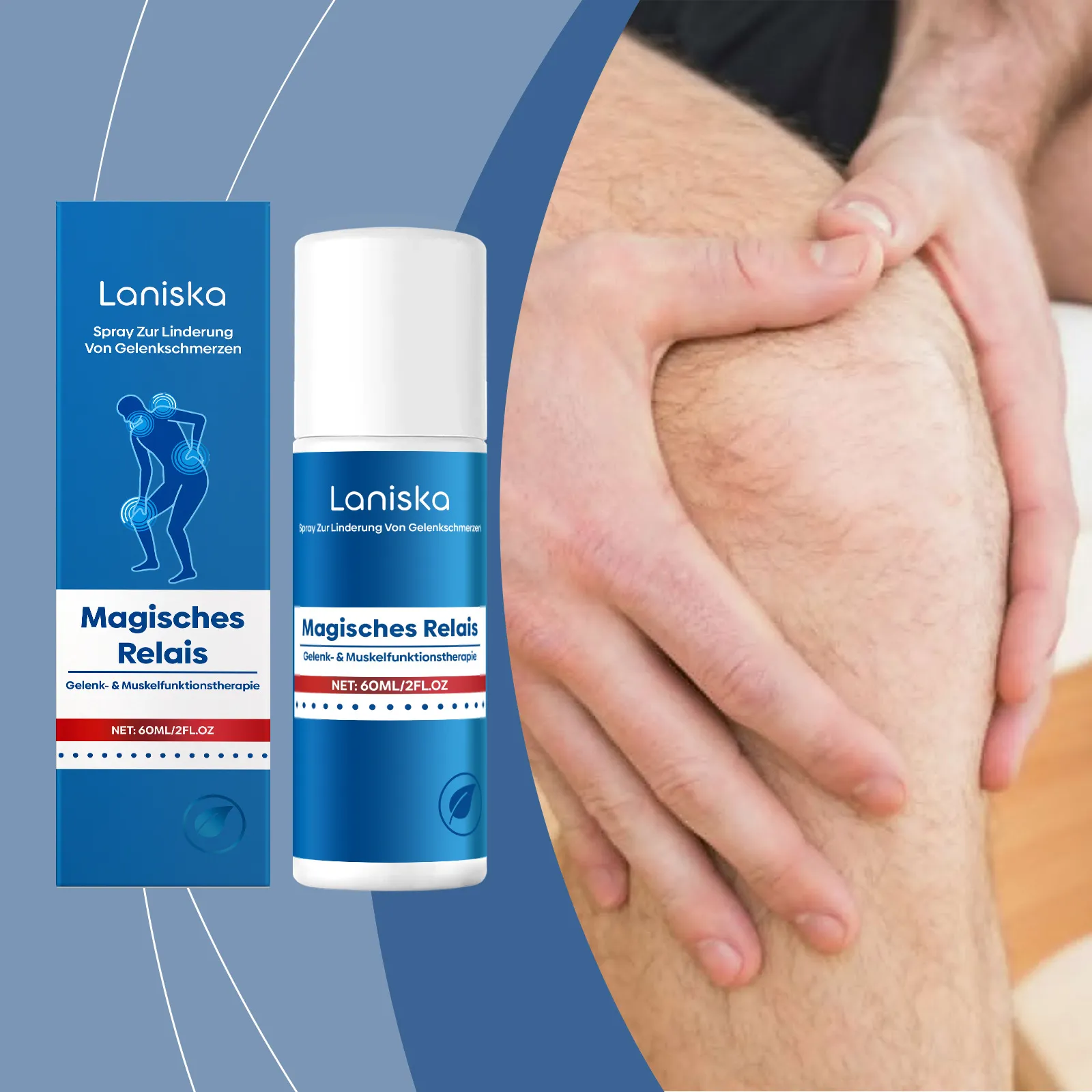 LANISKA Joint Relief Spray Bee Venom Witch Hazel Turmeric Soothing Body Spray For Knee Joint Muscle Care Fast Relief Massage