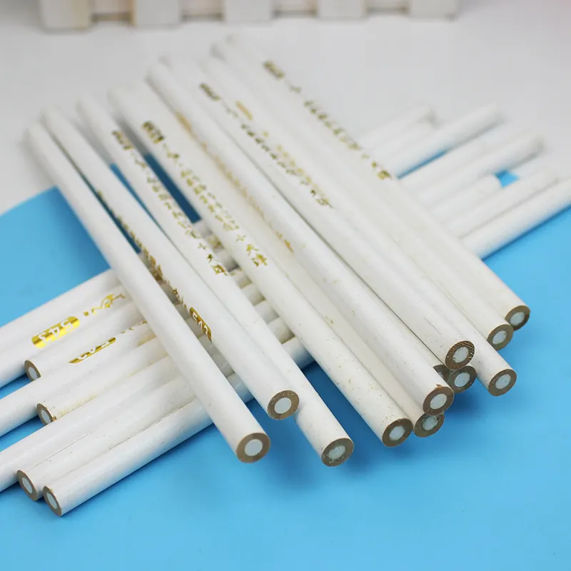 White Wood Pencil For Sketching Highlighting Special Marking Pencil For Drawing Art Office School Supplies