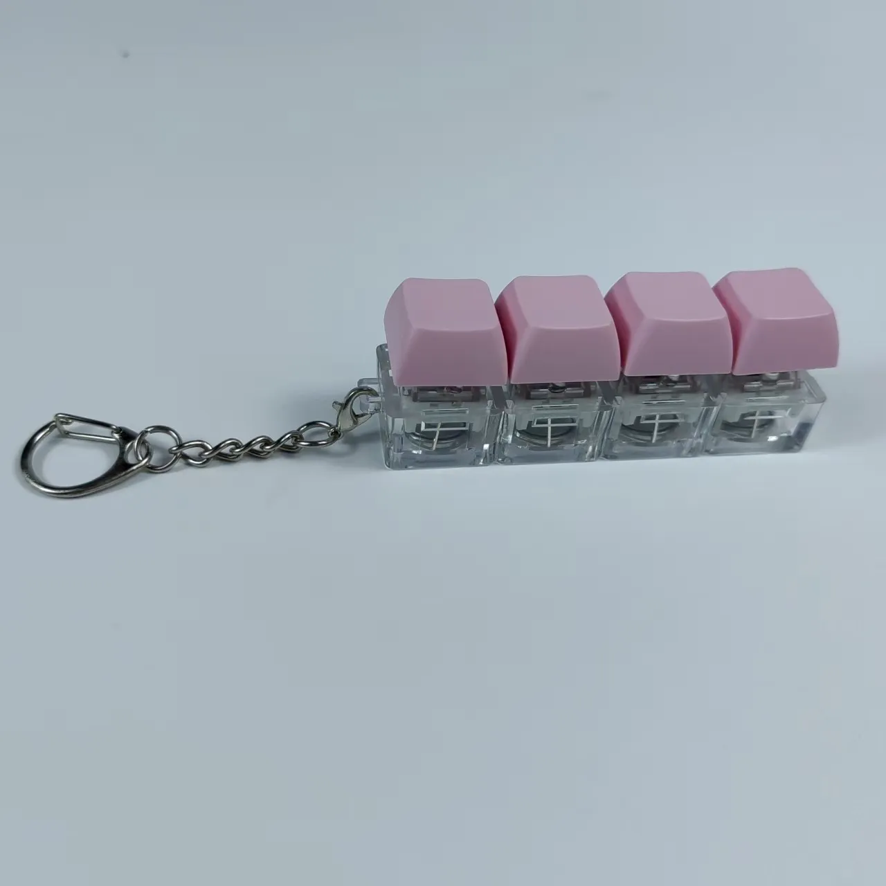 Creative Electronic Glowing Mechanical Keyboard Switch Fidget Toy Keychain Portable Stress Relief Pendant