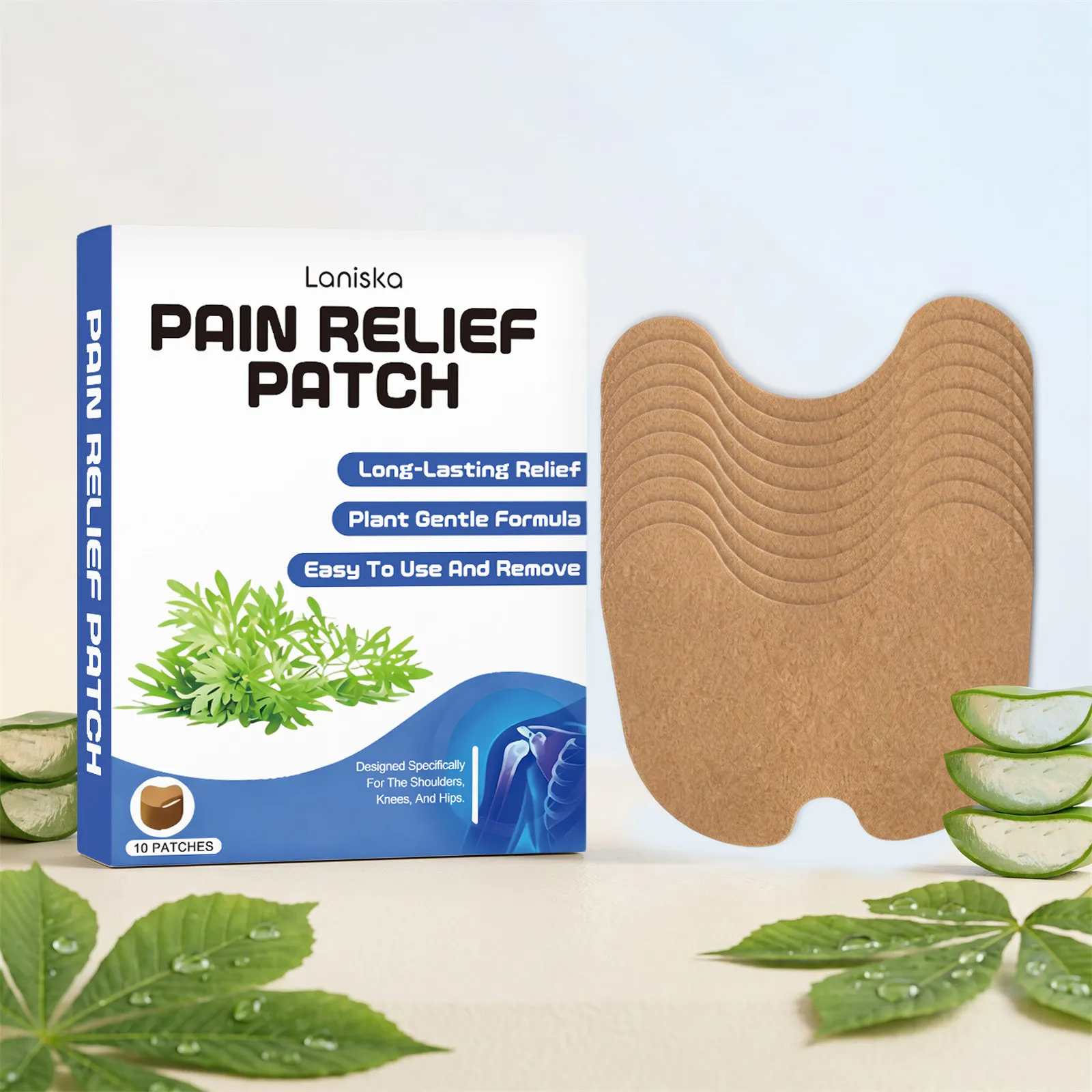 Herbal Body Care Patch Joint And Knee Relief Herbal Extract Pain Relief Patch Comfortable Breathable Patches For Adults