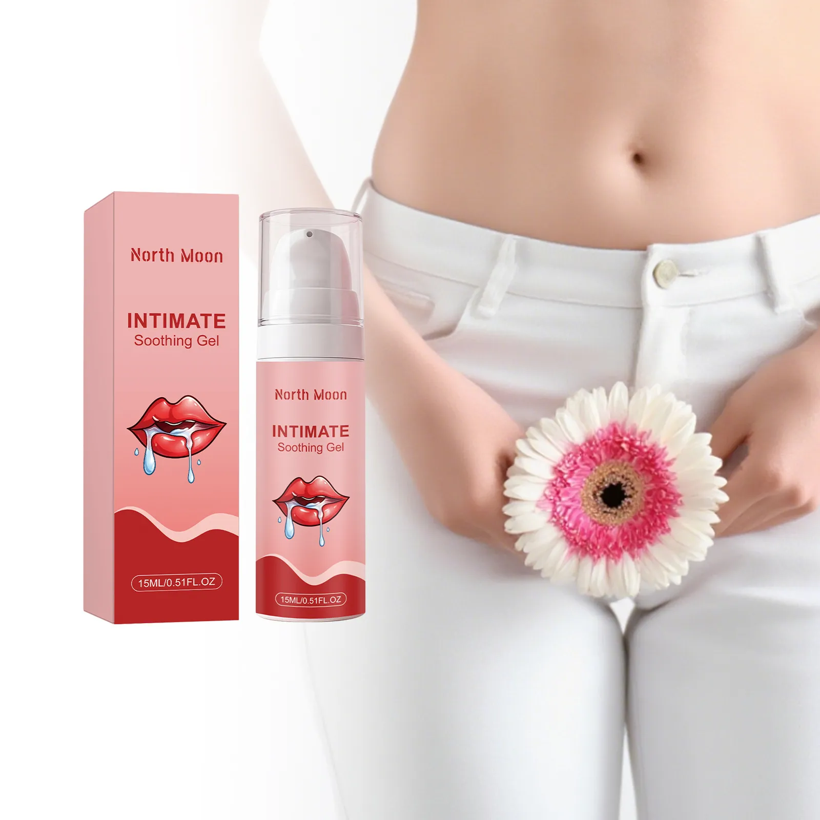 North Moon Gel Apaisant Intime Hydratant Soin de la Peau pour Femmes Produits de Soins Féminins Doux Longue Durée non Collants