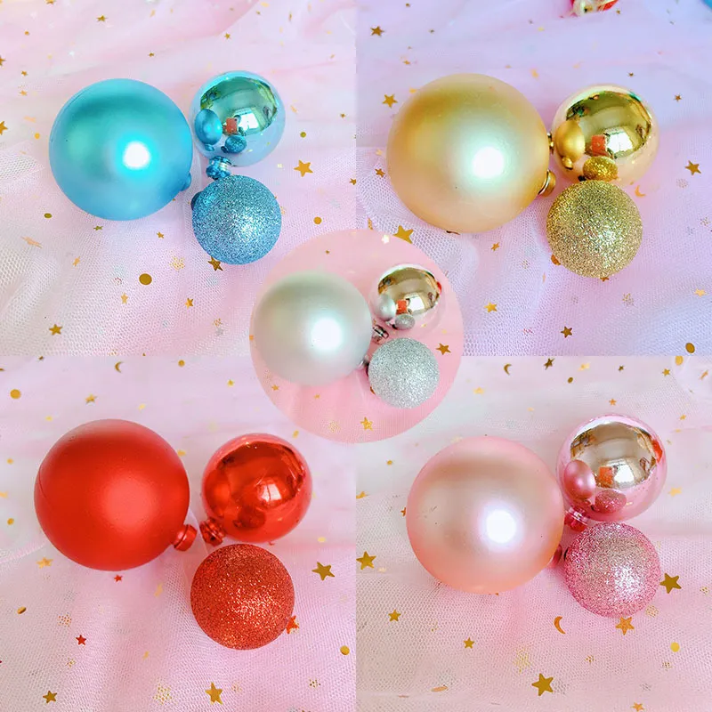 Set di Topper per Torta a Sfera Trasparente Colorata Festa di Compleanno Pasticceria Tavolo dei Dolci Decorazione Stile Ins