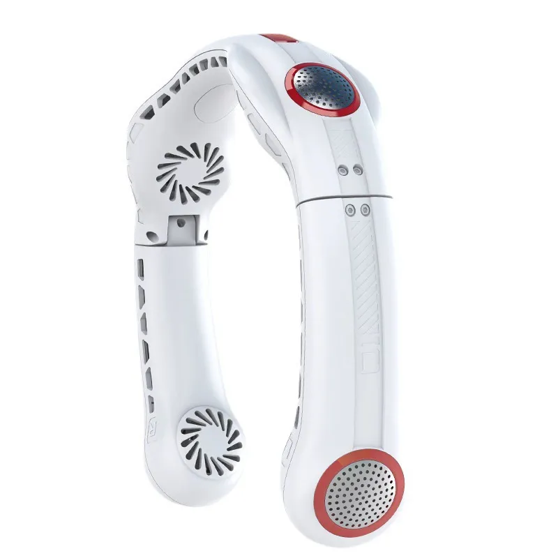 Draagbare Opvouwbare Nek Ventilator USB Oplaadbare Handsfree Draagbare Ventilator Stille Koelventilator Voor Buitensporten Kantoor