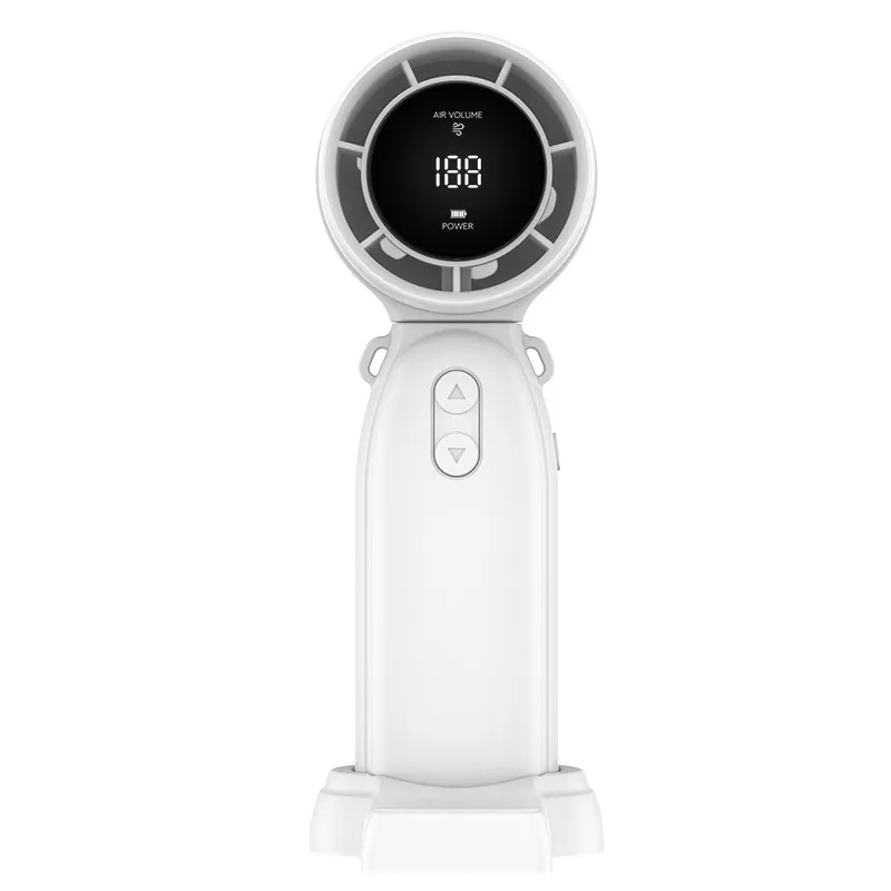 Ventilateur Portable de Bureau 5000mAh Batterie Affichage Numérique 100 Vitesses Mini Ventilateur Pliable Rechargeable USB