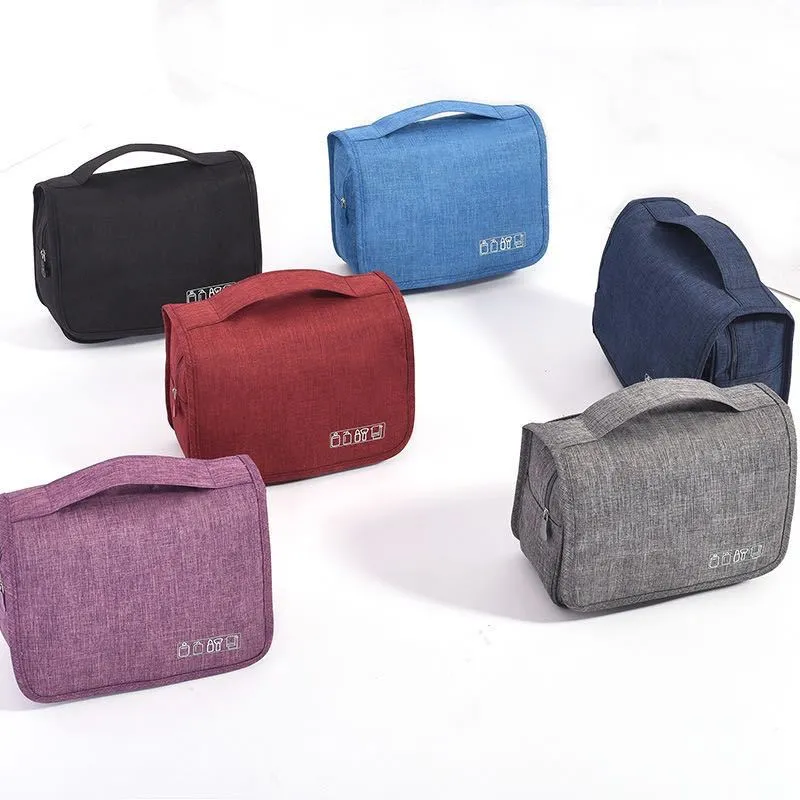 Tragbare Wasserdichte Reise Kulturtasche Große Kapazität Hängende Kosmetik Aufbewahrung Organizer Mit Haken Für Damen Herren