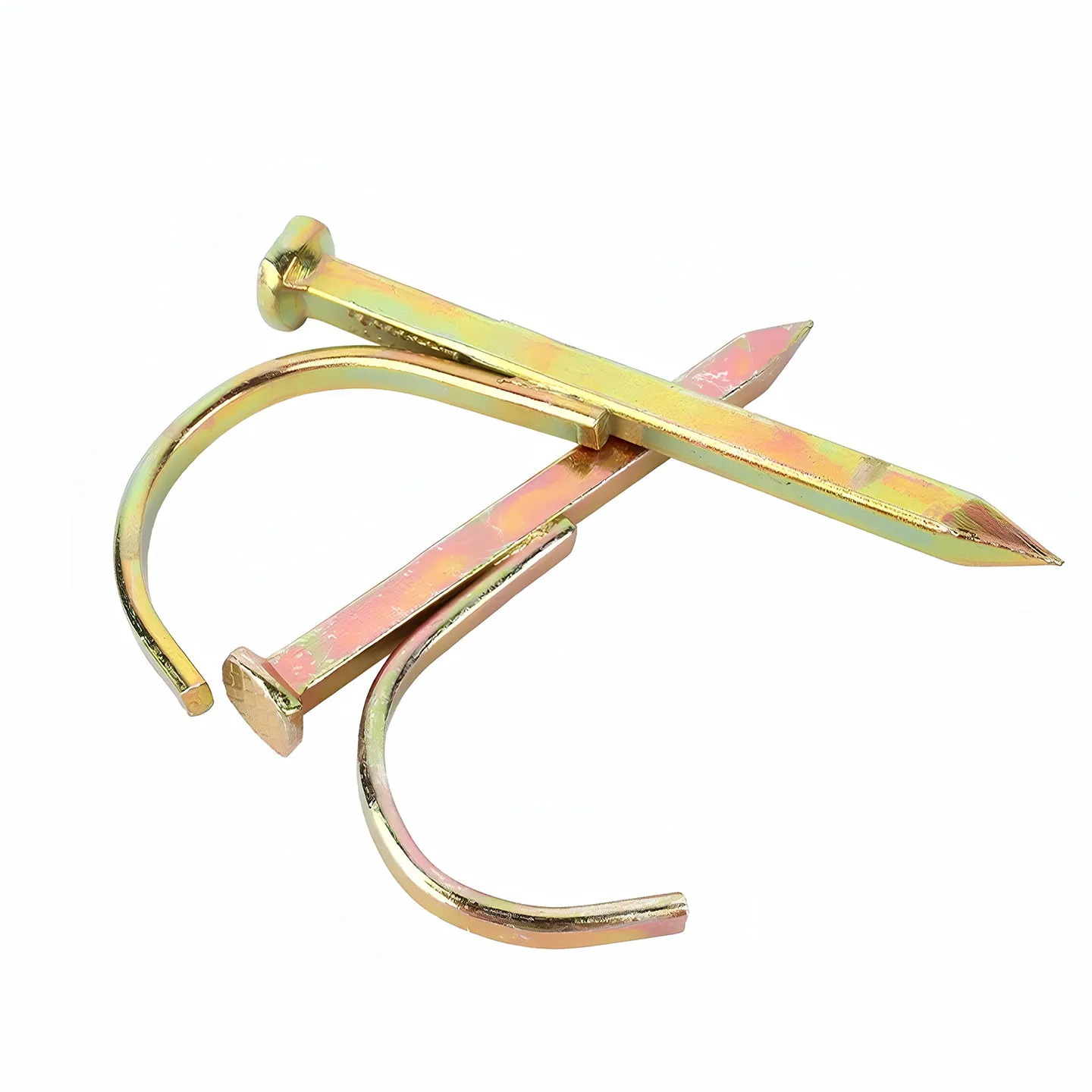 Metal Water Pipe Hook Nails U Shaped Pipe Clip Nails Color Zinc Plated Fastener Hardware For Home Plumbing Fix