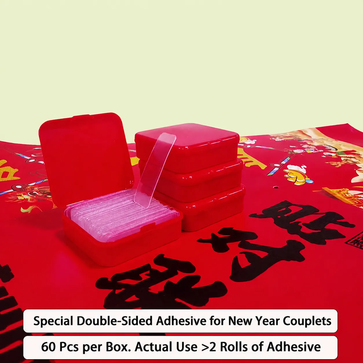Transparent Double Sided Tape Traceless Heavy Duty Adhesive Tape Clear Boxed Sticky Strips For Home Office Wall Decor