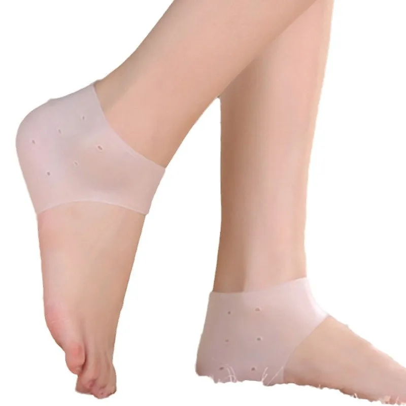 Silicone Heel Protector Sleeves For Heel Pain Relief Anti Cracking Foot Care Socks Comfortable Foot Protection Accessories