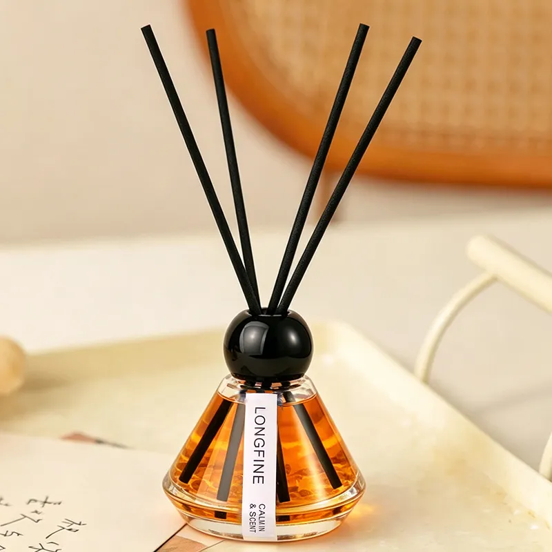 Crystal Stone Aromatherapy Diffuser Glass Bottle With Natural Stones Home Fragrance Air Freshener For Bedroom Living Room