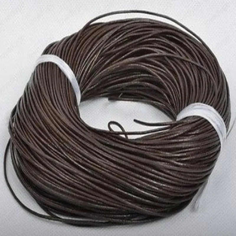 Cuir Artificiel Rond Fil de Cordon Plat PU Cordon Corde Pour Collier Bracelet Fabrication de Bijoux Bricolage Accessoires Artisanat Matériel