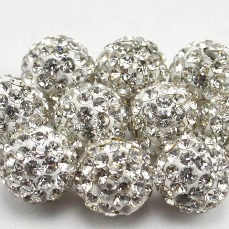 Zachte Klei Shamballa Kralen Strass Disco Bal Losse Kralen Voor DIY Armband Ketting Sieraden Maken Accessoires