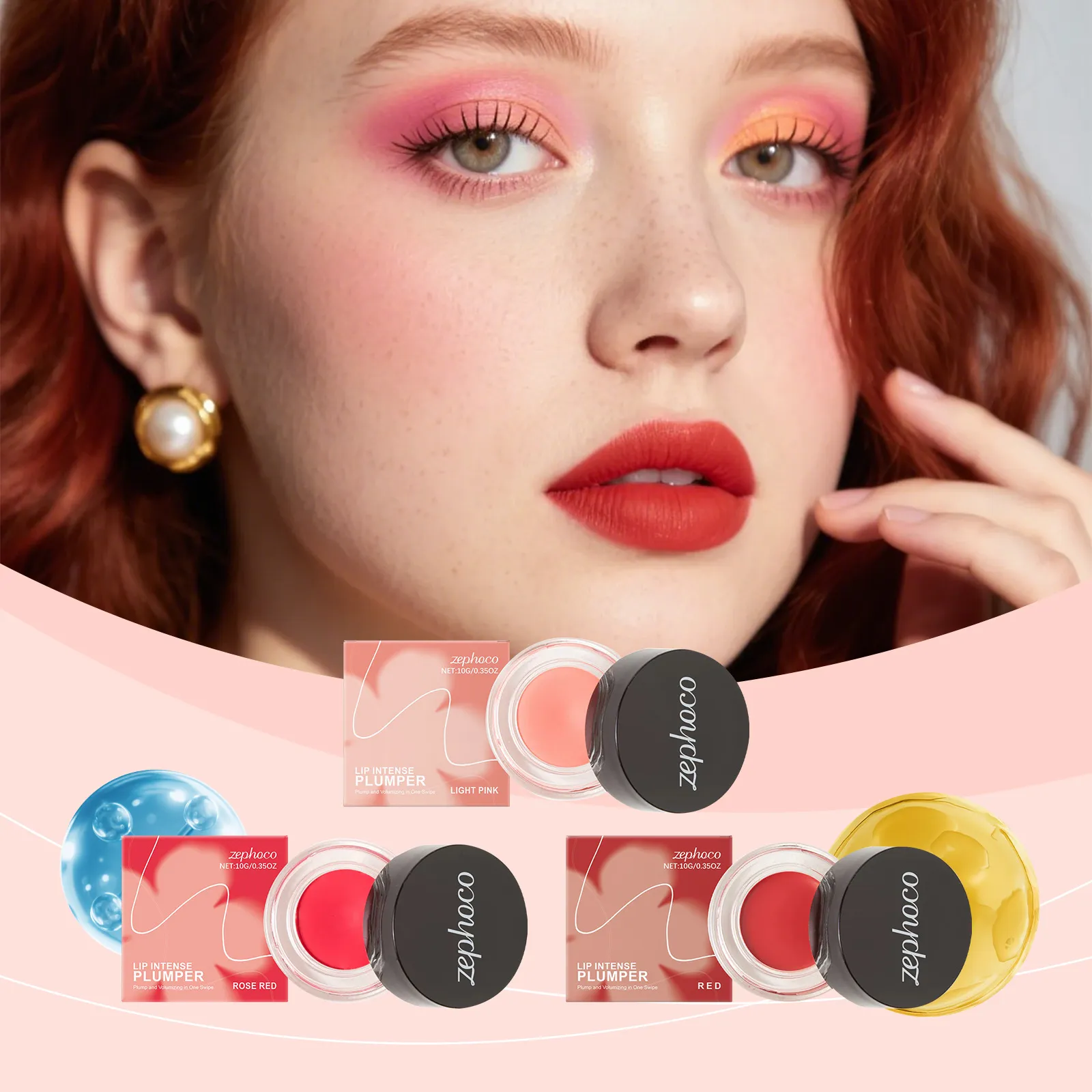 Zephoco Plumpereur de Lèvres Teinté Gloss Hydratant Soin Lèvres Brillantes Baume Nourrissant