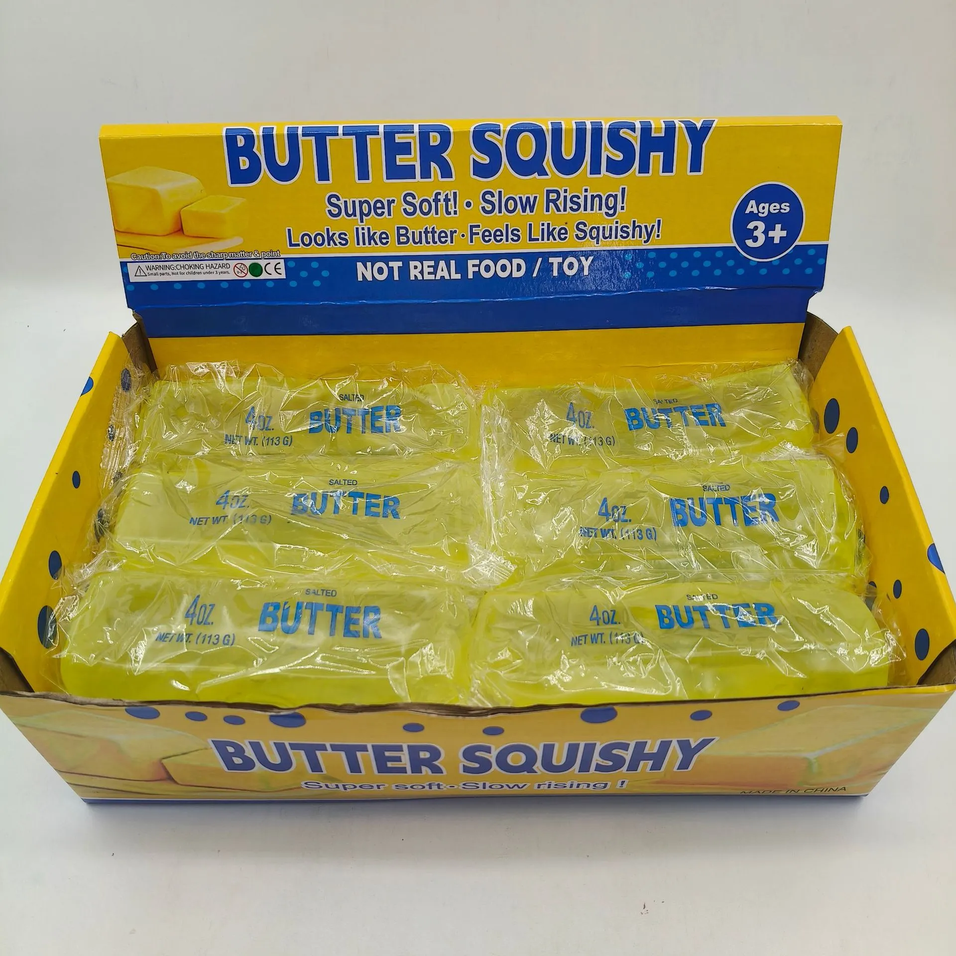 Realistisches Butter Squishy Spielzeug Langsam Aufsteigender Butterstab Stressabbau Knautschspielzeug Weiches Fidget Spielzeug Simulation Lebensmittel