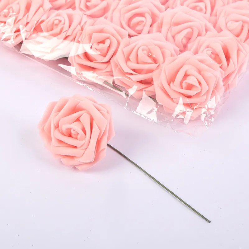 Künstliche Rosenblüten PE Schaum Simulierte Rosen Mit Stielen Für Hochzeit Party Heimdekoration