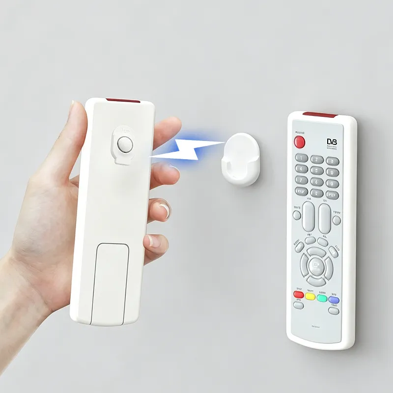 Magnetic Remote Control Holder Wall Mount Punch Free Socket Fixer Storage Hook