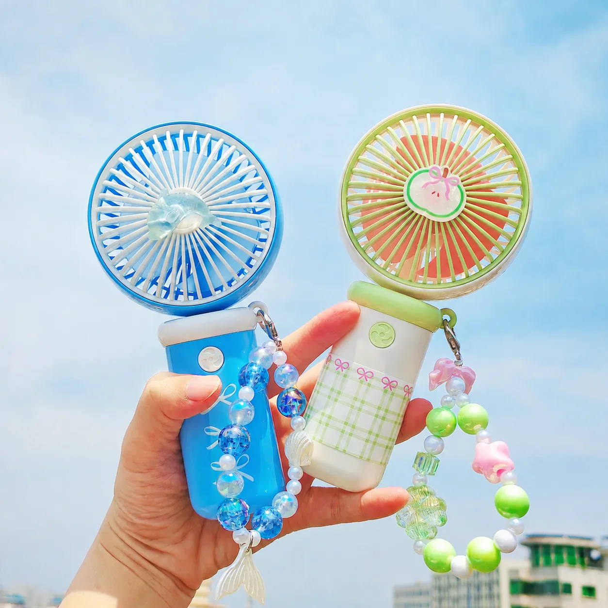 Mini Ventilateur Portatif Design Cartoon Mignon Et Batterie Rechargeable USB Offrant Trois Vitesses