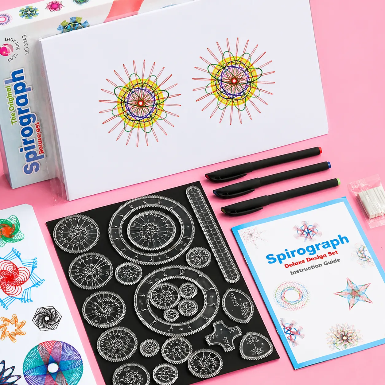 Multifunctionele Geometrische Tekenliniaal Set Spirograph Kunstontwerp Sjabloon Kit Voor Kinderen School