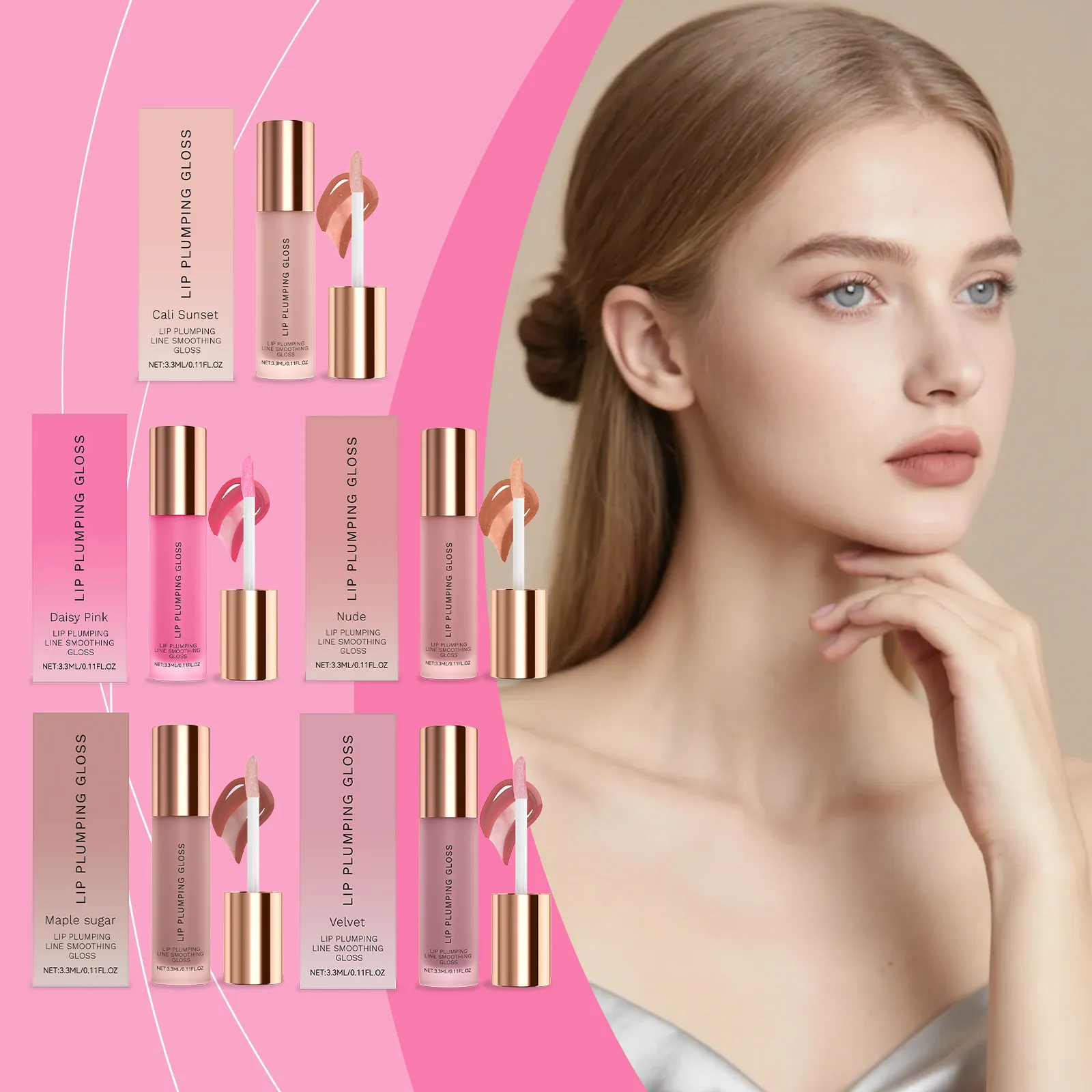 Lucidalabbra Idratante Idratante Rimpolpante Tinta Rossetto Liquido Lunga Durata Lucentezza Brillante Cura delle Labbra Trucco Cosmetico