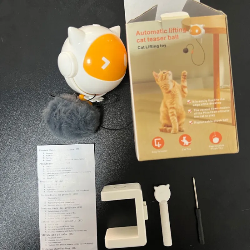 Balle Pour Chat Électronique Automatique Jouet Interactif Jouet De Bureau Pour Animaux De Compagnie