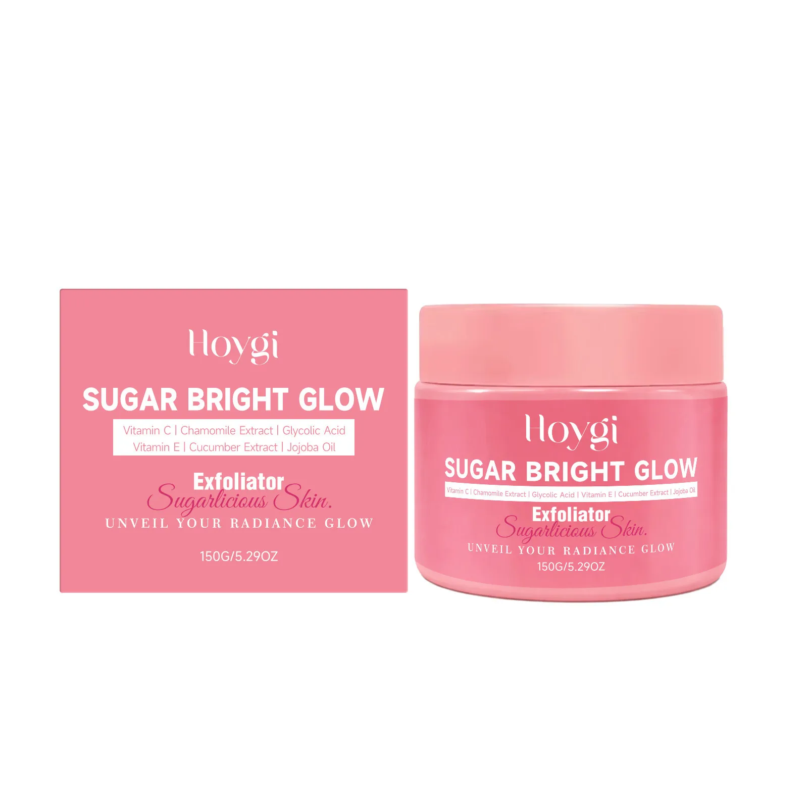 HOYGI Gentle Exfoliating Scrub Deep Cleansing Moisturizing Face And Body Exfoliator Smooth Soft Skin Care