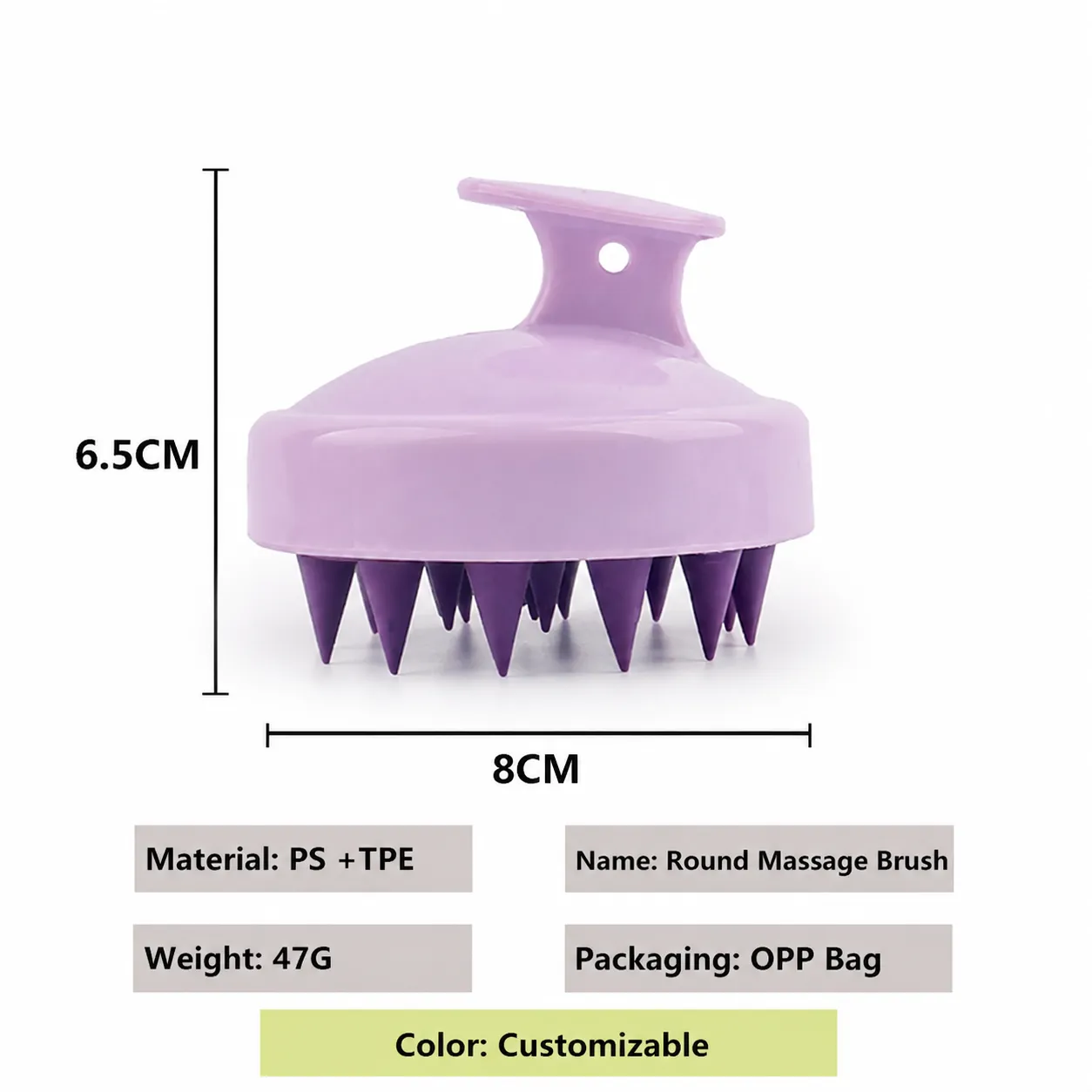 Manual Scalp Massager Shampoo Brush Plastic Silicone Head Scrubber Hair Washing Brush For Deep Cleaning Dandruff Removal Men Women Kids Home Bathroom