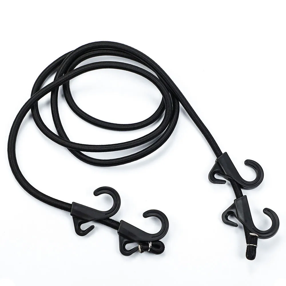Outdoor Camping Tent Elastic Rope Hook Bungee Cord Adjustable Heavy Duty Multi Hook Strap For Canopy Luggage Binding