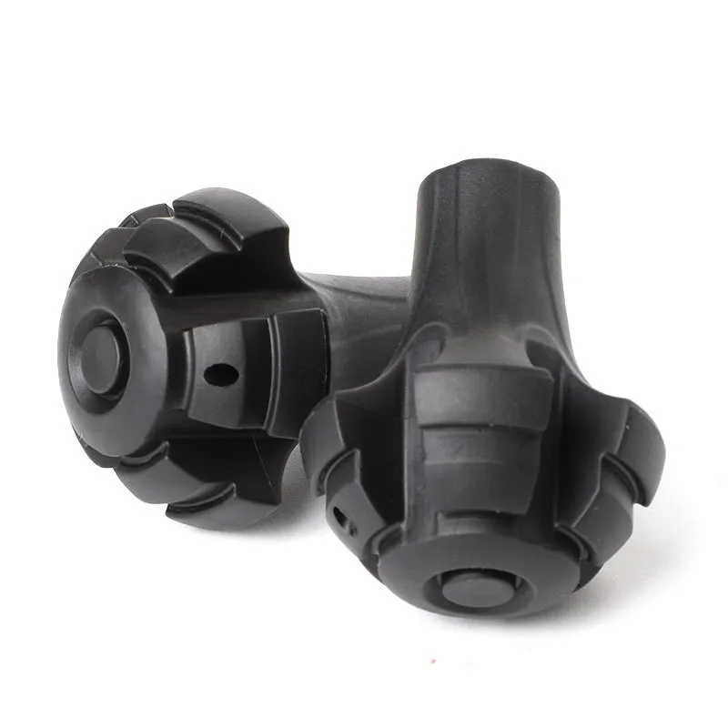 Outdoor Trekking Pole Tip Covers Torpedo Shaped Hiking Stick Rubber Protective Feet Cap Replacement Hiking Accessories