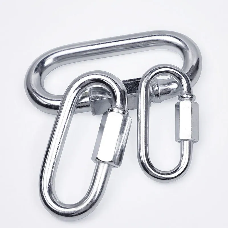 Exoterikou Galvanismenos Sidero Karabiner Grigoris Syndesis Anhektiko Alsyda Syndetiras Asfaleia Oval Karabiner