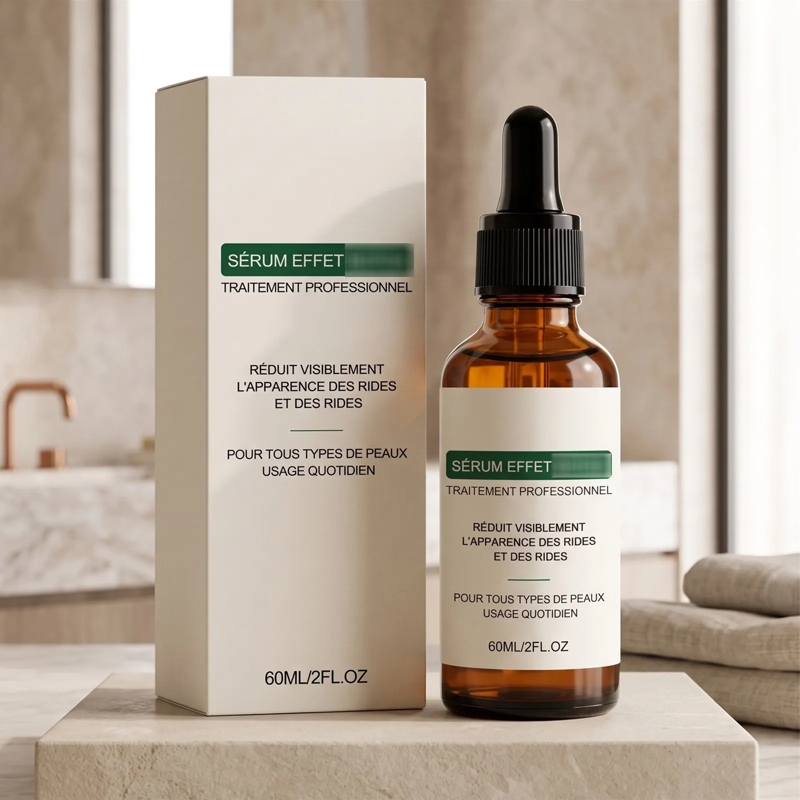 Siero Viso Antietà Essenza Idratante e Idratante Con Flacone Contagocce Per Routine Quotidiana di Skincare
