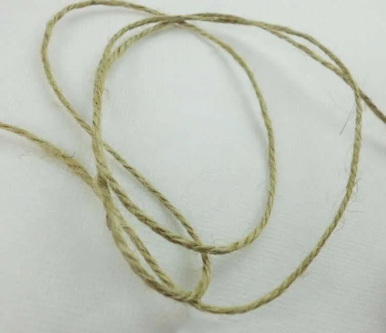 DIY Handmade Jute Twine Natural Color Fine Hemp Rope For Hanging Vases Crafting And Gift Wrapping Home Decor
