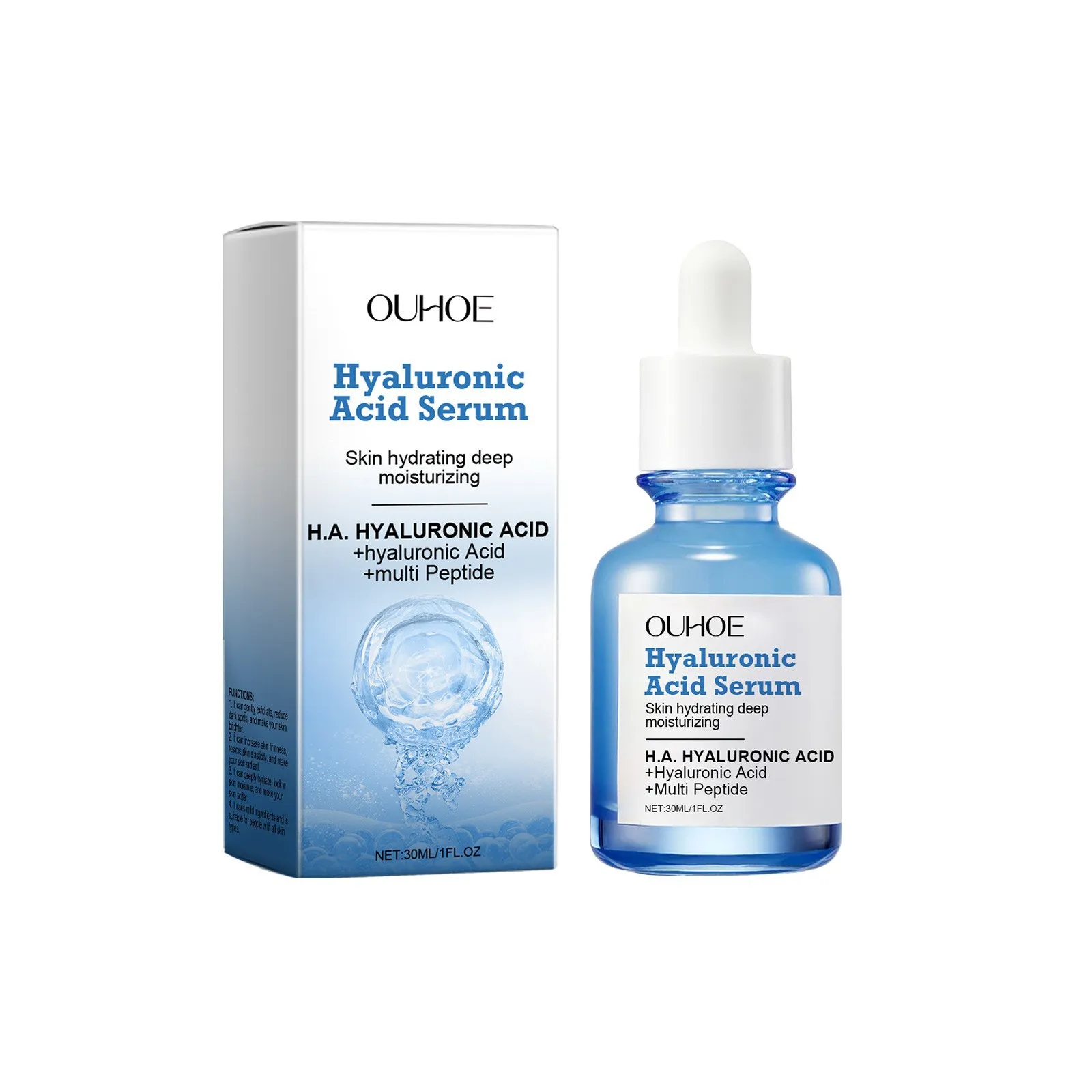 Siero Viso Acido Ialuronico OUHOE Idratante Antietà Liquido Per La Cura Della Pelle Con Contagocce