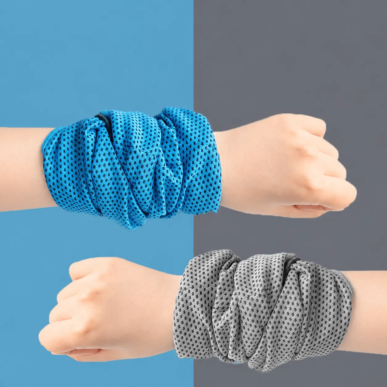 Asciugamano Rinfrescante Sportivo ad Asciugatura Rapida Rete Traspirante Assorbente di Sudore Asciugamano Ghiacciato per Fitness Yoga Corsa Palestra