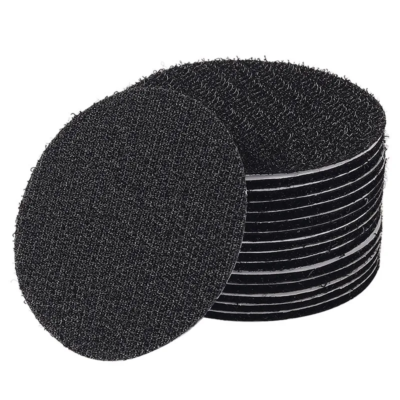 Bande Velcro Adhésif Double Face Autocollant Antidérapant Robuste Pour Canapé Tapis Tapis De Voiture Noir Blanc Carré Rond