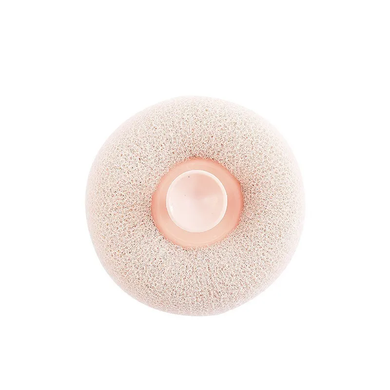 Spugna da Bagno con Ventosa Palla Doccia in Rete Morbido Scrub Esfoliante Puff da Bagno con Ventosa Sospesa per Pulizia Corpo Bagno