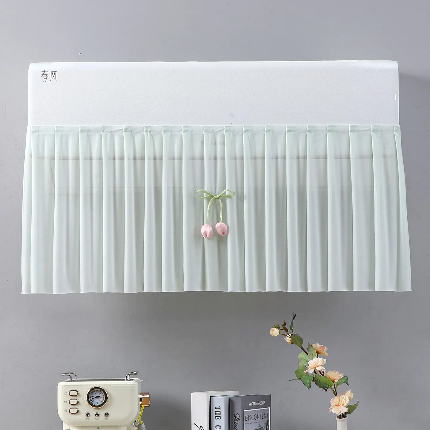 Baby Anti Direct Blowing Air Conditioner Cover Dustproof Curtain Fresh Style Polyester Home Bedroom Indoor Decor