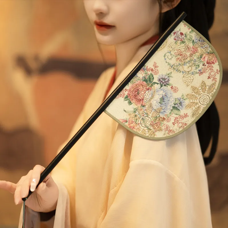 Chinese Klassieke Handwaaier Hanfu Fotografie Dans Requisite Bamboe Vouwwaaier Traditionele Oosterse Stijl Waaier