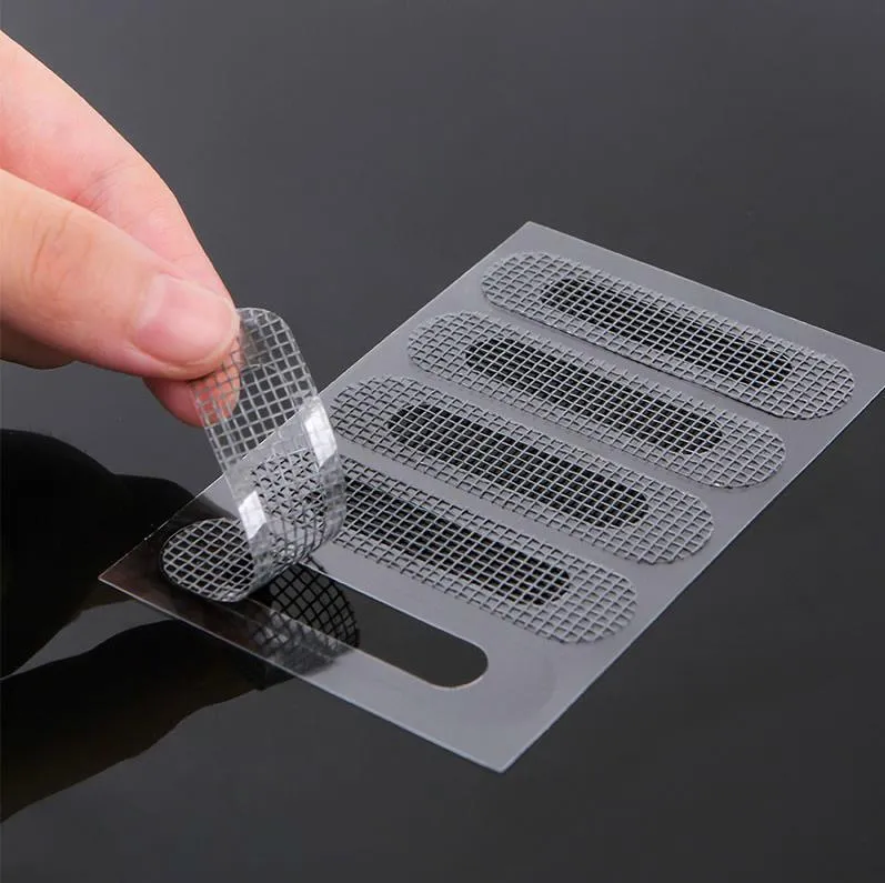 Glasfaser Fenstergitter Reparaturflicken Selbstklebendes Netzband Türgitter Loch Flicken Fix Set Moskitonetz Reparaturwerkzeug