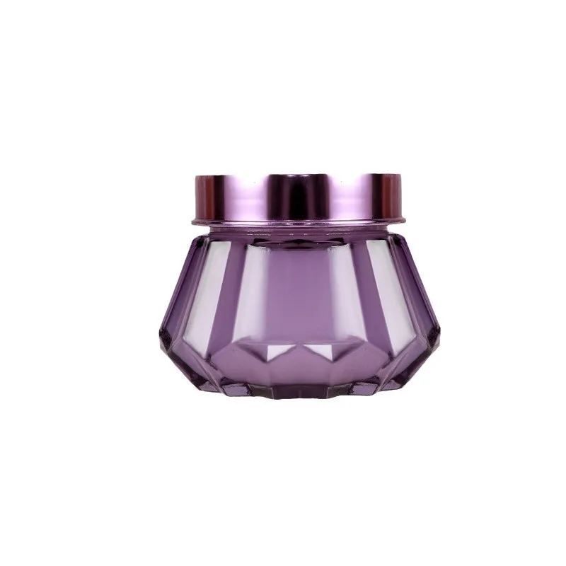 Car Solid Balm Long Lasting Air Freshener Diamond Facet Glass Bottle Deodorization Car Interior Bedroom Fragrance