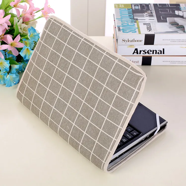 Cubierta Antipolvo para Laptop Funda Protectora Malla Transpirable Protector de Polvo para Computadora con Ventana Transparente
