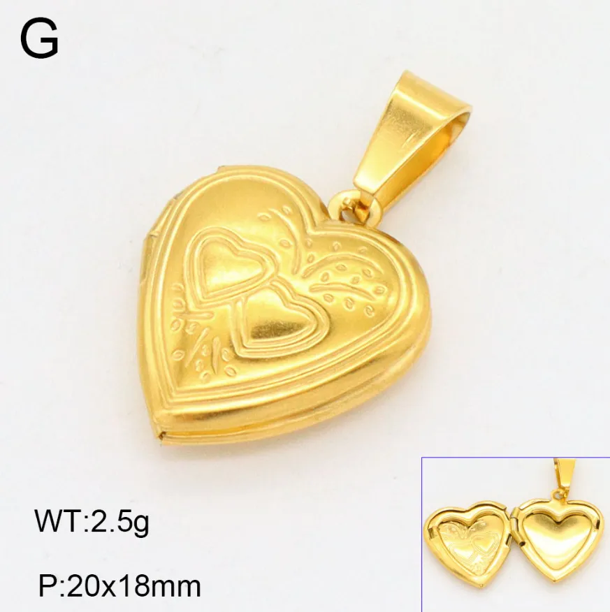 Roestvrij Stalen Foto Medaillon Hanger Openbaar Hart Medaillon Bedel Retro Hol Ontwerp Sieraden Cadeau voor Vrouwen