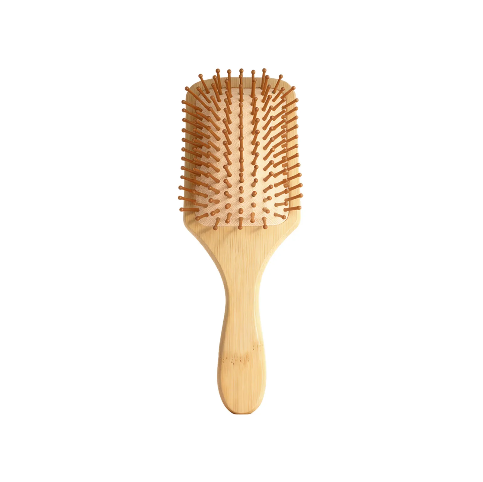 Natural Bamboo Cushion Hair Brush Anti-Static Scalp Massage Wooden Hairbrush Daily Hair Care Styling Tool