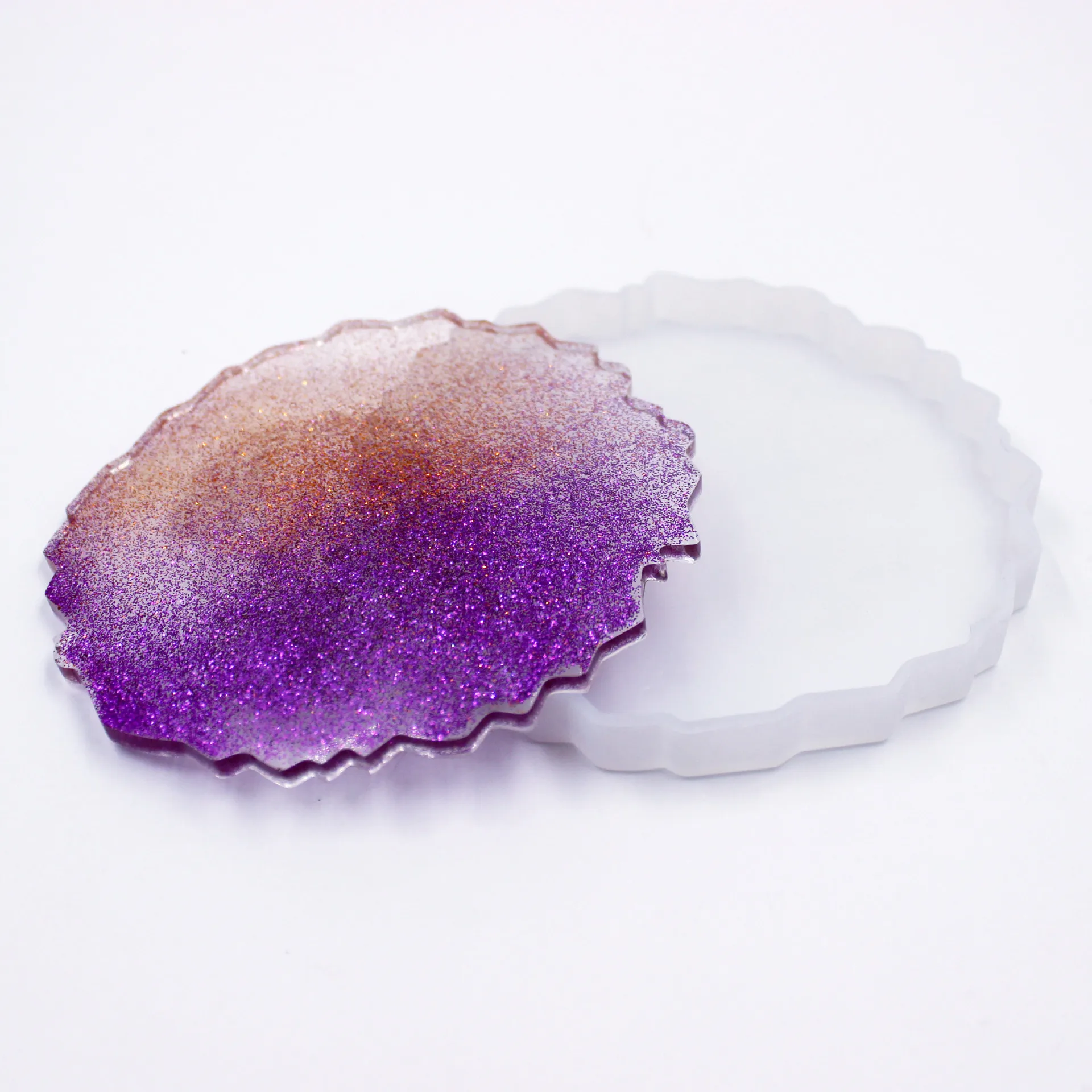 DIY Silicone Mold Irregular Wave Coaster Epoxy Resin Casting Mold Flexible Non-Stick Craft Mold For Home Decor