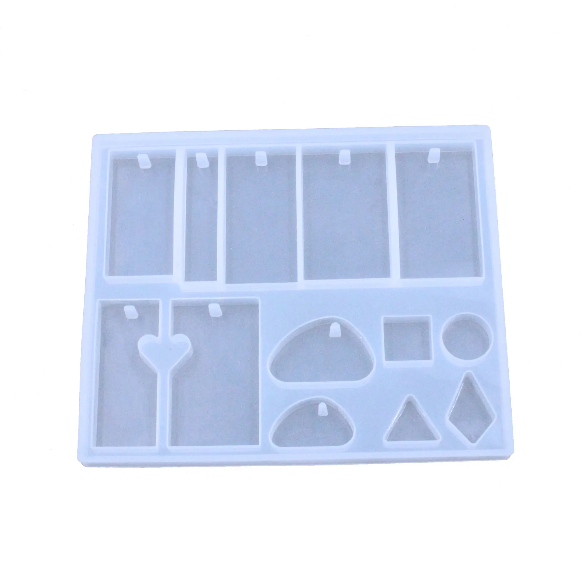 Silicone Mold For DIY Epoxy Resin Jewelry Pendant Necklace Making Multi Shape Geometric Craft Mold Handcrafted Tool